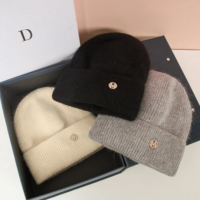 Rabbit Fur Hat Hats Beanie Rabbit Fur Ski Mask Hats Hat Winter