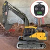 Double E E010 RC Hydraulic Excavator 1/14 EC160 Electric Upgrade Hydraulic Excavator Metal Model Remote Control Car Toys for Boy 1