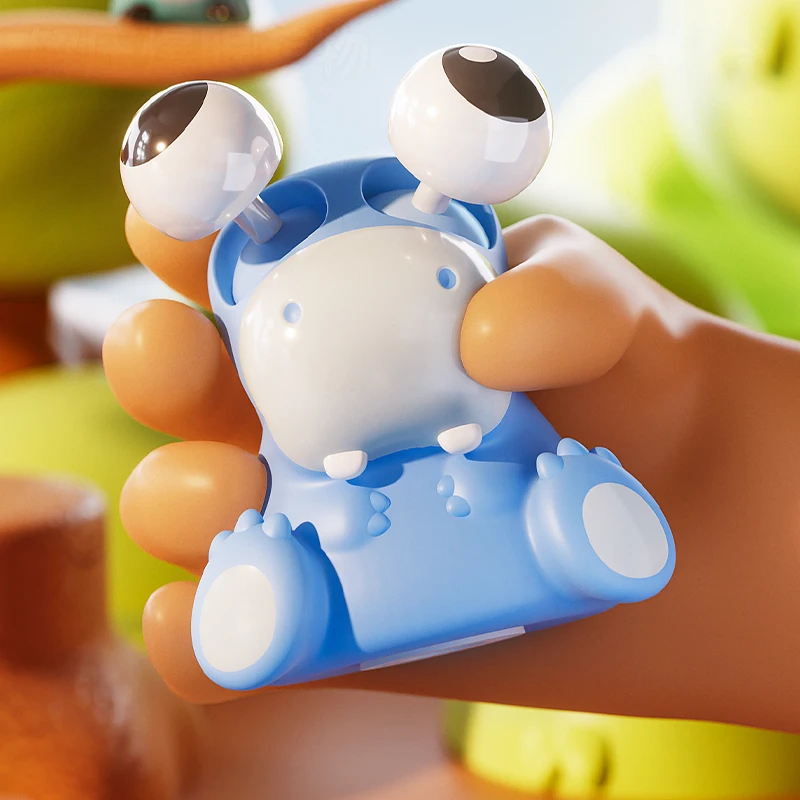 4PCS Funny Anti-Stress Pop Out Eyes Fidget Toy Squishy Kawaii Animal Squeeze Stress Relief Sensory Toy For ADHD Kids Adults 3