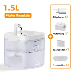 Smart Pet Water Fountain with Recirculation Filters and Purification System - 1.5L (Basic Set)