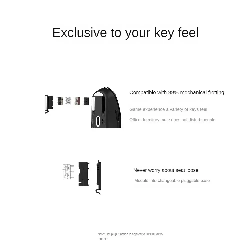INCOTT HPC01M Pro Wireless Mouse Hot Swap Microswitch Low Latency Lightweight E-Sports Gaming Mouse PC Office Mice Gamer Gift