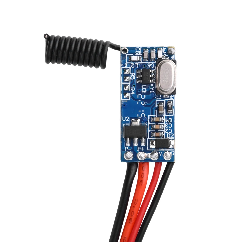 

Dc5-12V Miniature Led Strip Light Control Module Wireless Switch Remote Control 433Mhz Receiver LED Lamp Controller