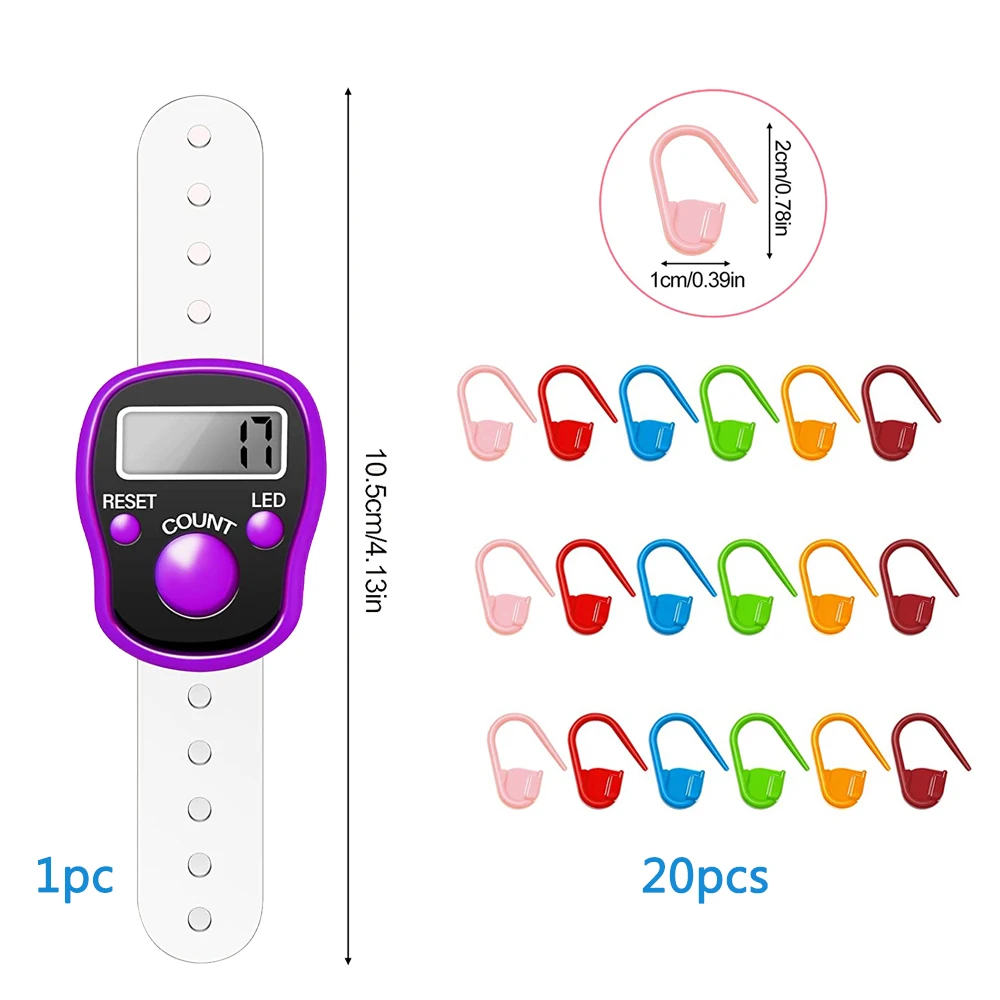 Compteur D'anneaux Numérique LCD Avec Chargement De Type C Mini