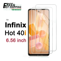 Infinix Hot 40i 6.56 HD Tempered Glass Screen Protector - 9H Anti - Scratch, Ultra Clear, Case Friendly for 4 pcs (For Infinix Hot 40i)