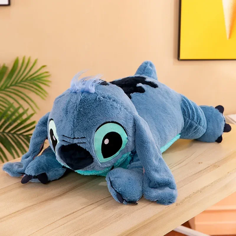 thumbnail image 1 of 45/60/80cm Stitch Disney Doll Plush Toys Lilo&stitch Plush Stuffed Doll Soft Pillow Prone Posture Dark/light Blue Cute Gift Toys, 1 of 5