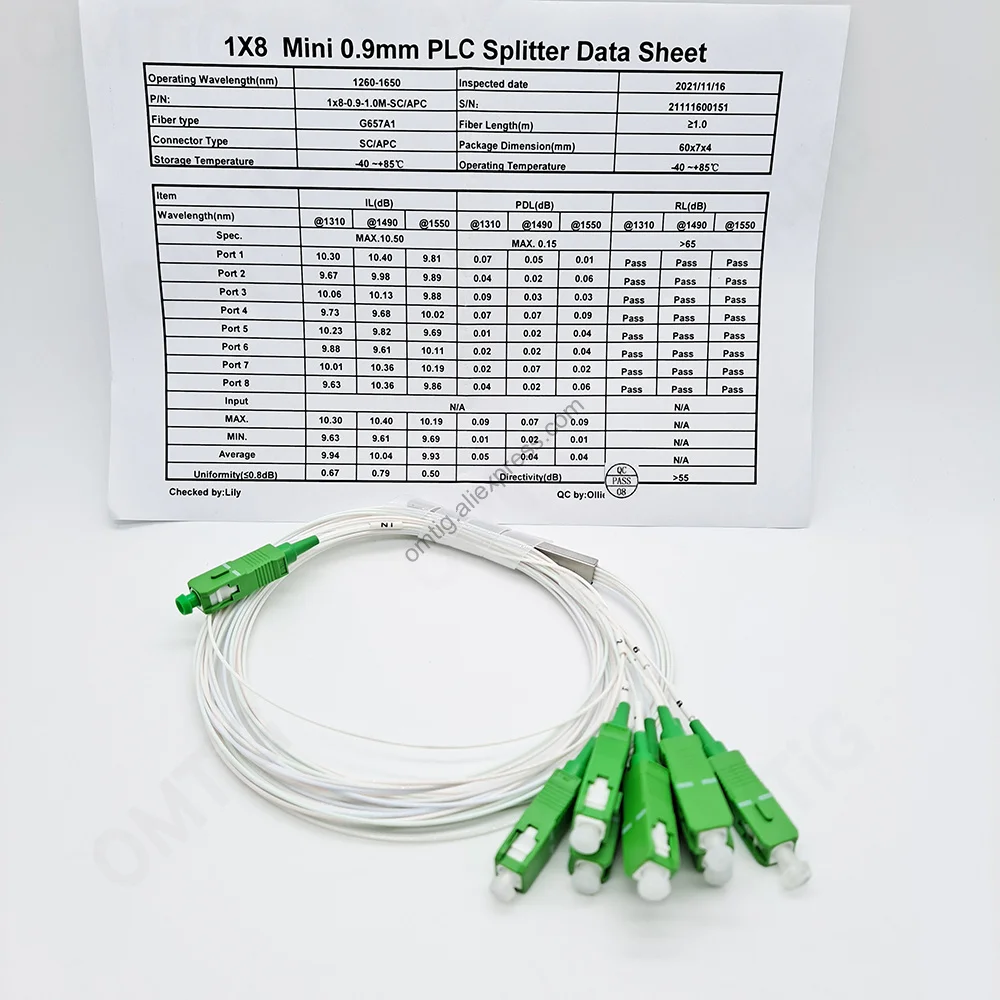 plc fibra óptica único modo 0.9mm g657a1 lszh 1m pvc 10 pçs lote