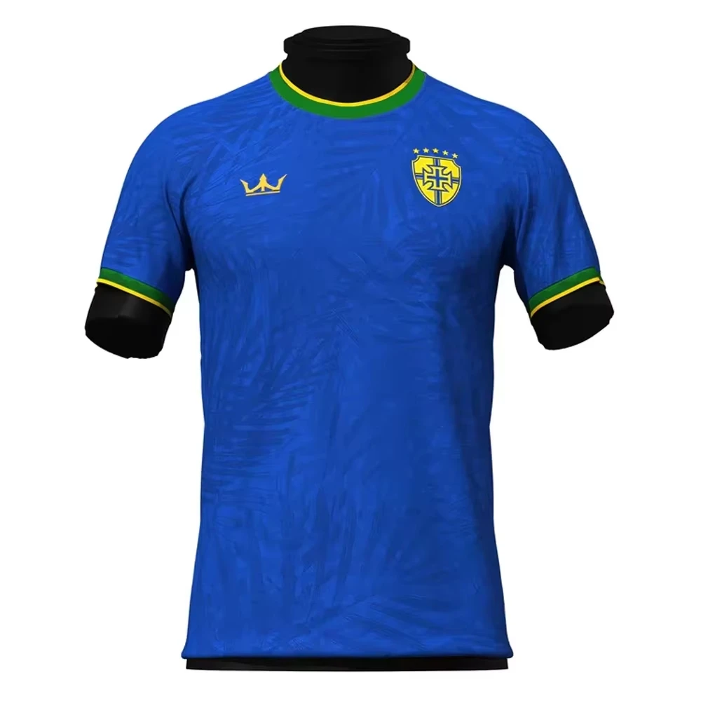 Brazil Men Football T-Shirt Youth Kids Training Soccer Breathable Quick Dry Short Sleeve Uniform Sport Tops Tee soccer jersey