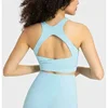 Lemon High End Nylon Back Open Workout Gym Tops High Impact Padded Mid Support Sport Bras Full Coverage Brassiere Women Clothing 1