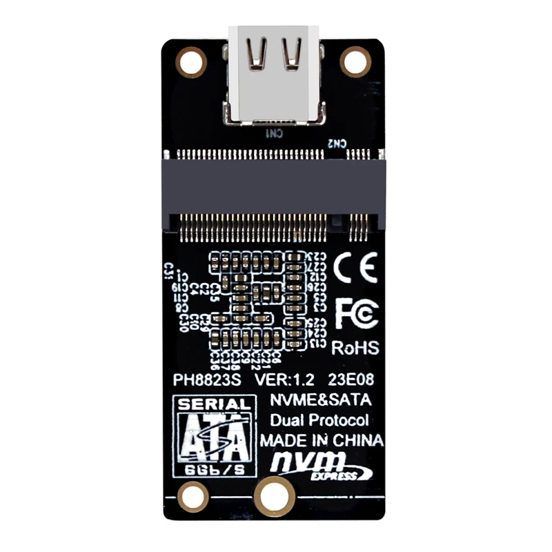 

Переходник M2 на USB 3,1 TYPE C, M2 PCIE NVME SSD / M.2 SATA SSD на USB C, переходная плата 10 Гбит/с, двойной протокол JMS581 для ключа M/B + M 2230
