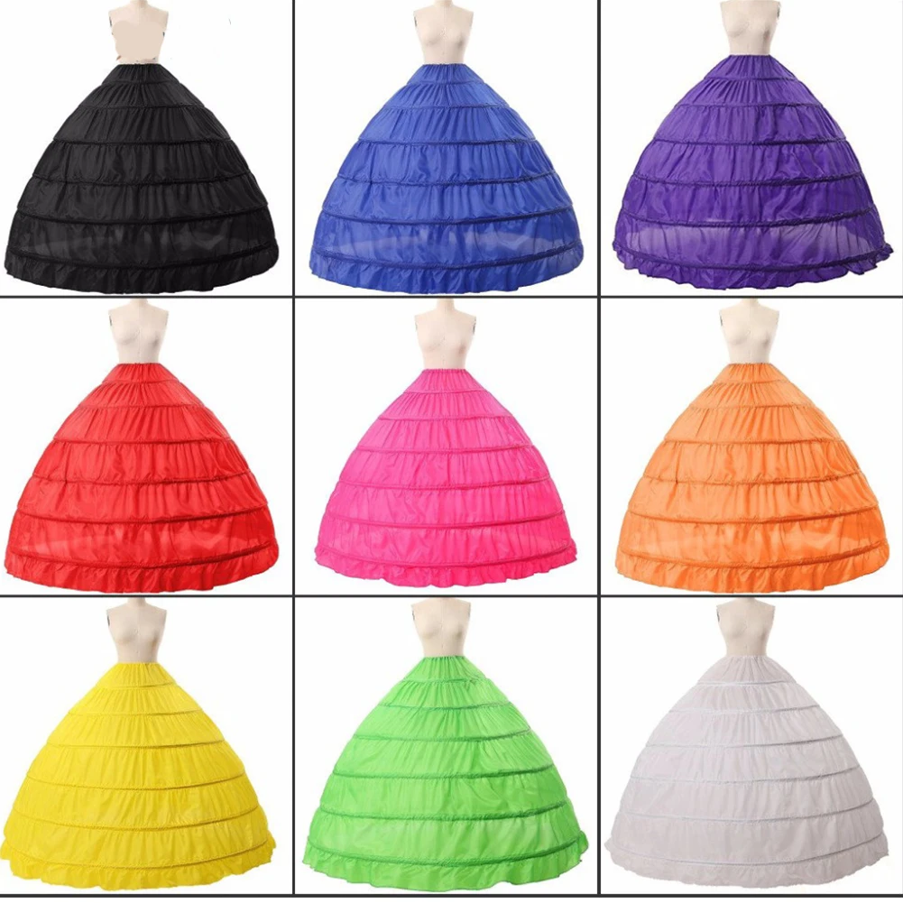 Colorful Ball Gown 5 ☆ popular Petticoat Woman Under Rainbow Vest Wear Manufacturer regenerated product Skirt