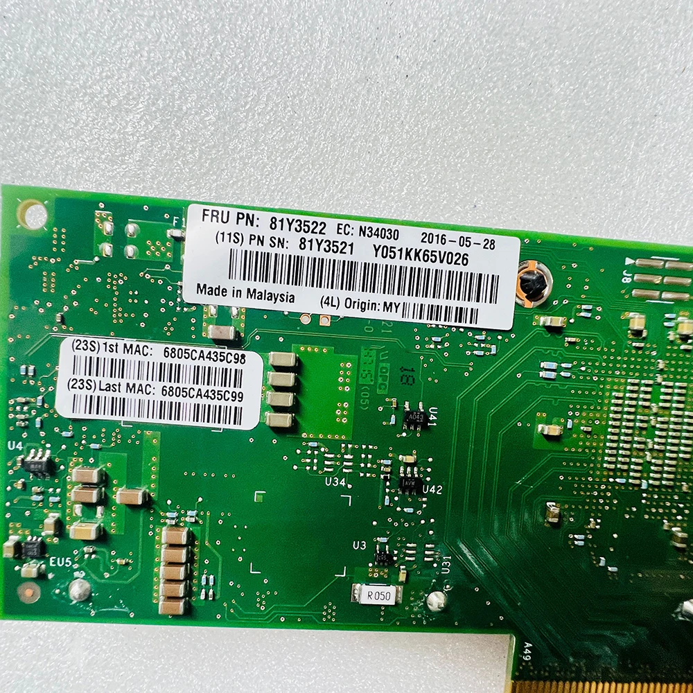 For INTEL X710-DA2 Dual 10 Gigabit Fiber Optic Network Card 81Y3522 7ZT7A00537 01DA902 5 For INTEL X710-DA2 Dual 10 Gigabit Fiber Optic Network Card 81Y3522 7ZT7A00537 01DA902 - Image 3