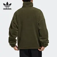 Adidas véritable trèfle hommes et femmes imitation laine d'agneau veste de sport veste HC0326 2