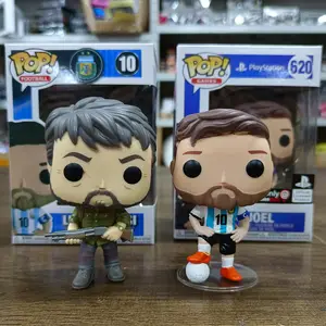 Funko Pop-figuras de acción de estrellas de fútbol, adornos de decoración,  modelo de colección, juguete para niños, regalo de cumpleaños, Dino Messi  #10