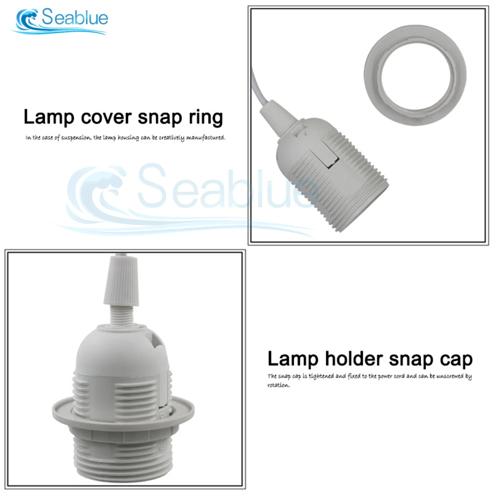 110V 220V 1.8M US/EU Plug Power Cord With ON/OFF Switch E27 Bulb Lamp Holder Textile Cable Cord for Hanging Light Kit lamp holder lamp bulb holder lamp base