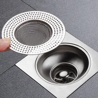 Stainless Steel Floor Drains Kitchen Food Slag Bathroom Mesh Sink Filter Strainer Hair Catcher Stopper Home Metal Drain Plugs 1