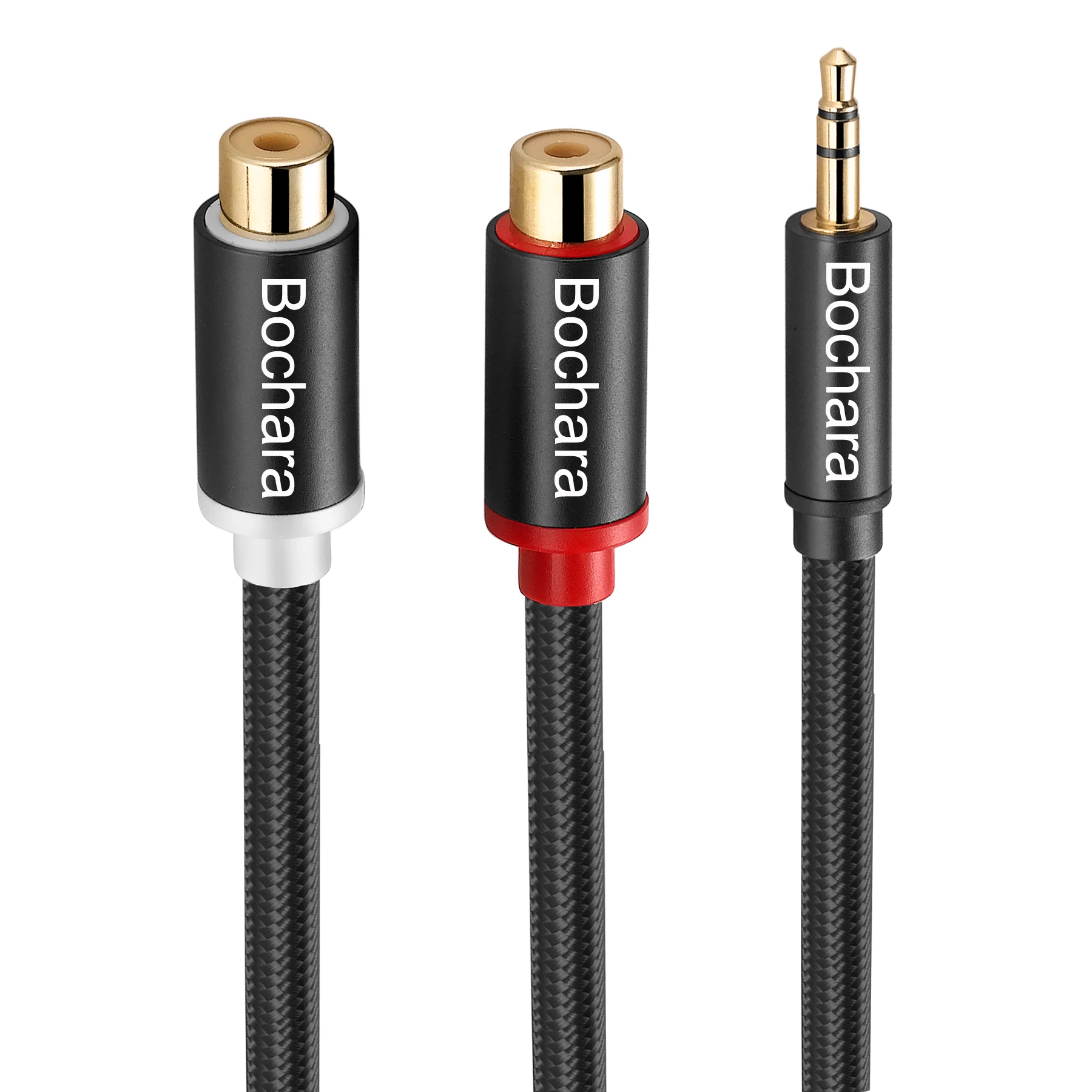 Bochara  ݵ 30cm 3.5mm ׷ Aux  2RCA   ȯ ̺ ȣ +  
