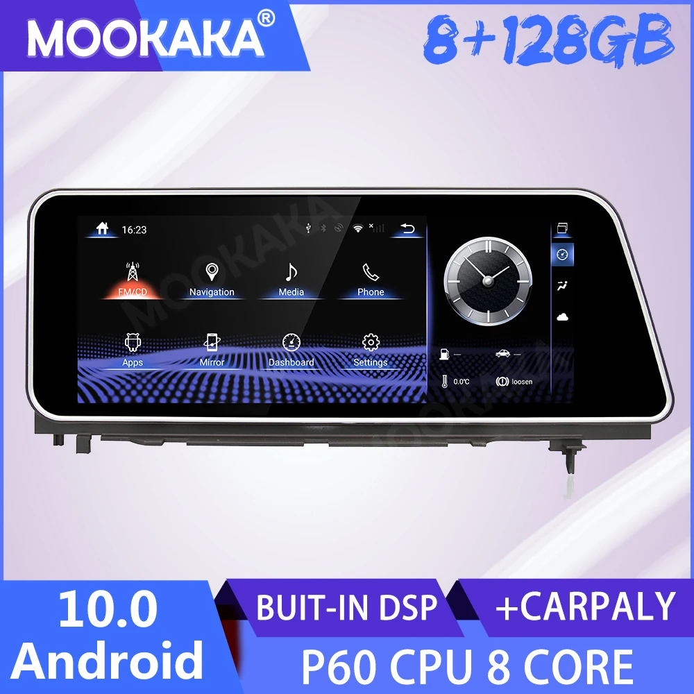 

Car Radio Carplay Android For Lexus RX 2016-2018 GPS Navigation Multimedia Player Touch Screen DSP Stereo Head Unit