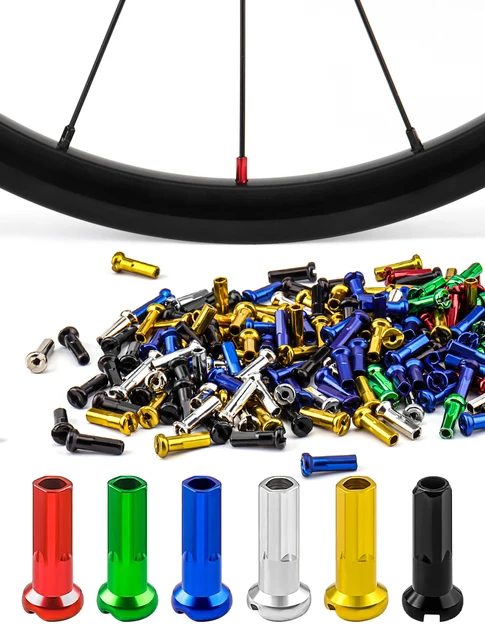 50 Pcs 14G Bicycle Spoke Nipples - 14mm Length, For MTB & Road Bike Wheels, Iron Green Color