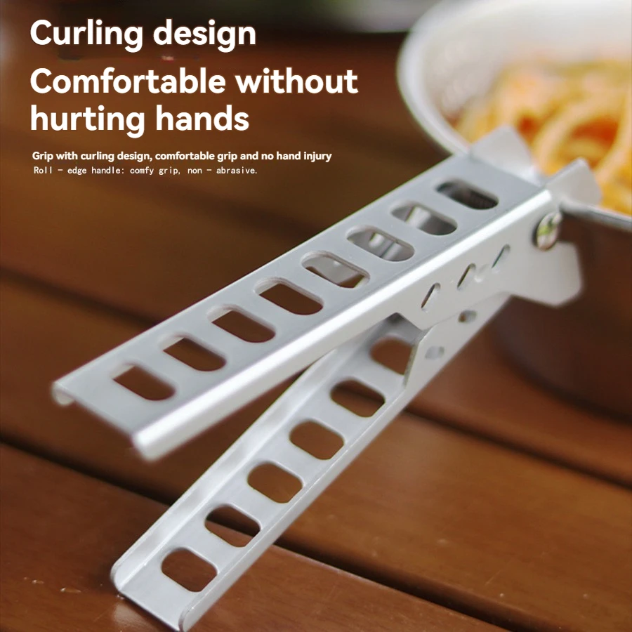 Kitchen Clip Outdoors Home Anti-hot Alloy Pot Clip Bowl Gripper Pot Food Clamp Anti-Scalding Accessories