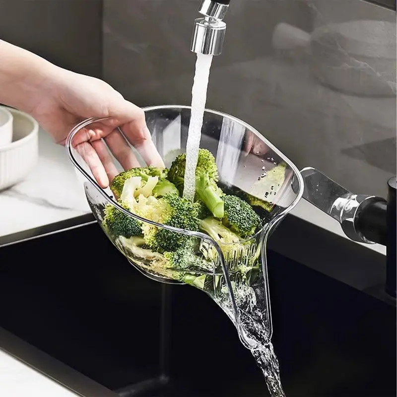 

New Multifunctional Drain Basket Drain Bowl Household Sink Vegetable Basin Kitchen Rice Washing Machine Colander Fruit Plate