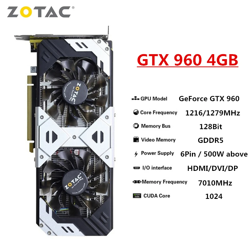 Zotac Graphics Cards GTX 1650 1660 1060 1050Ti 6GB 1050 Ti 3GB 4GB 1660S Super Video Card GPU Desktop PC Computer Game Mining best video card for gaming pc Graphics Cards