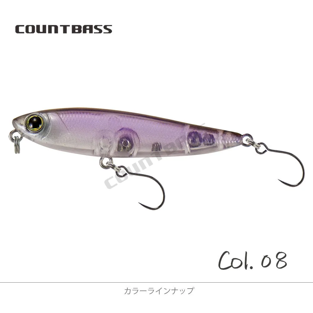 COUNTBASS 48 mm 3,1 g schwimmende Bleistift-Wobbler, Topwater-Angler-Angelköder, Hardbaits für Barsch, Hecht – Detail 19