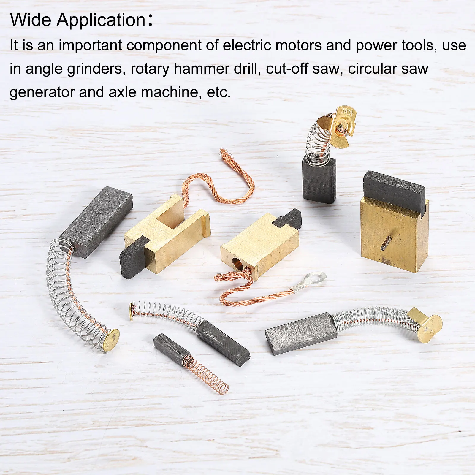 1Pcs Carbon Brush Holder Gasoline Generator Accessories 2-3KW 5-8KW Copper Carbon Brush Electric Holder Regulator