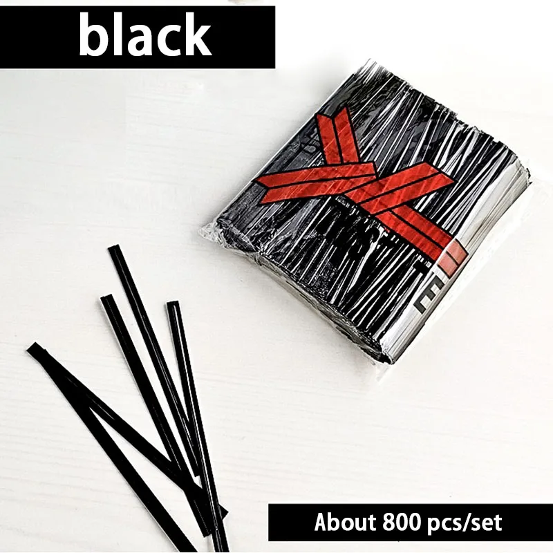 800 יחידות חוטי סיבוב מתכתיים בצבע זהב/כסף לאיטום חוטים לשקיות סוכריות לוליפופ פלסטיק מתנות למסיבות