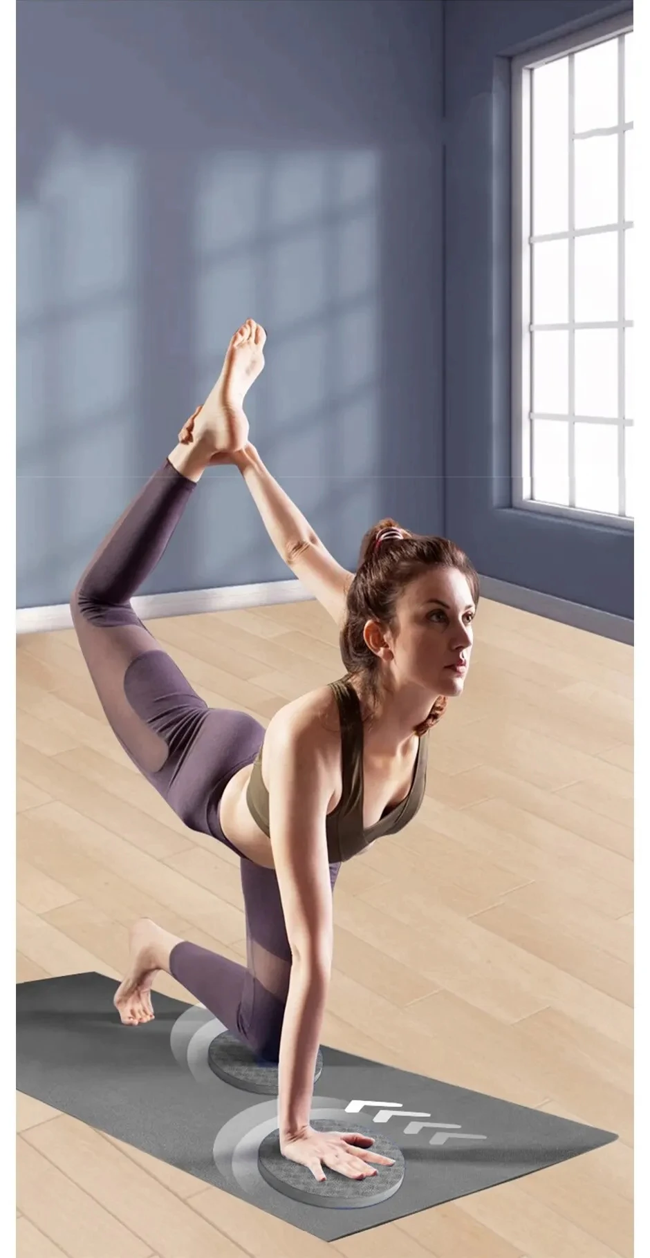 Yoga-Knieschützer, 2er-Pack, Yoga-Kniekissen, dicke Übungspolster für Knie, Ellenbogen, Handgelenk, Hände, Kopf, Schaumstoff, Pilates-Knieschoner – Detail 5