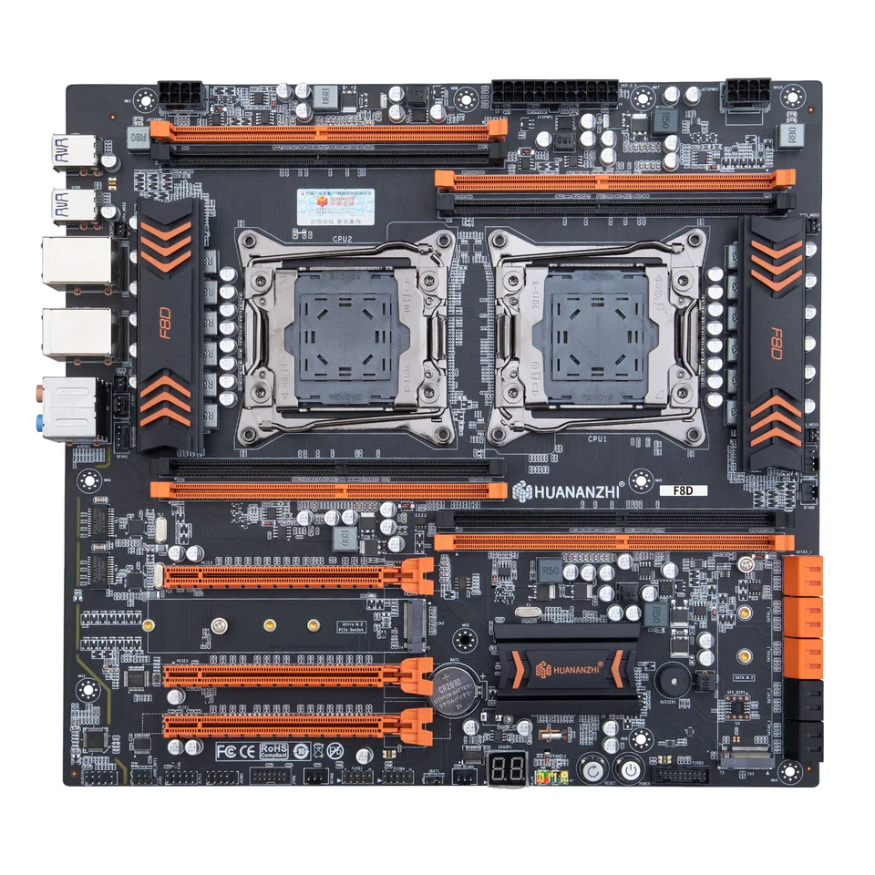 HUANANZHI X99 Motherboard LGA 2011-3 F8D Dual CPU support LGA 2011