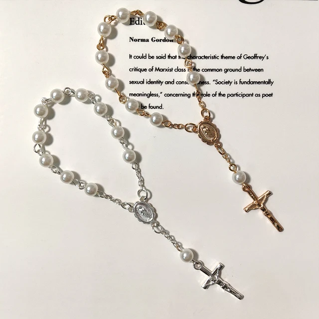 Mini Rosary Baptism Favor Acrylic Finger Rosaries Weddings Party Favor -  AliExpress