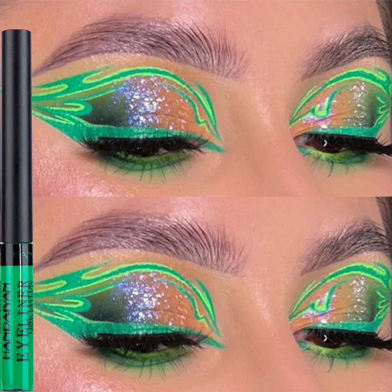 

Colorful Eyeliner Pen Eyes Makeup Luminous UV Light Neon White Green Waterproof Liquid Color Eye Liner Pencil Make Up Cosmetics