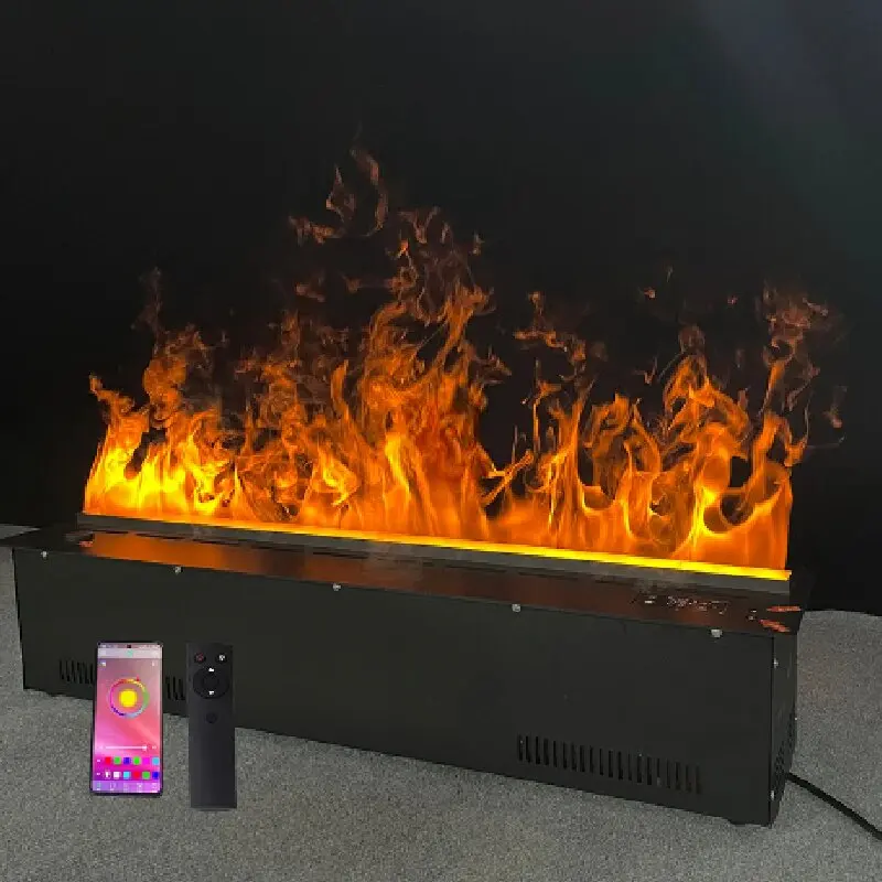 1200mm 3D Atomization Fireplace Embedded Fireplace Simulation Flame Indoor Household Decoration Electric Water Steam Humidifier