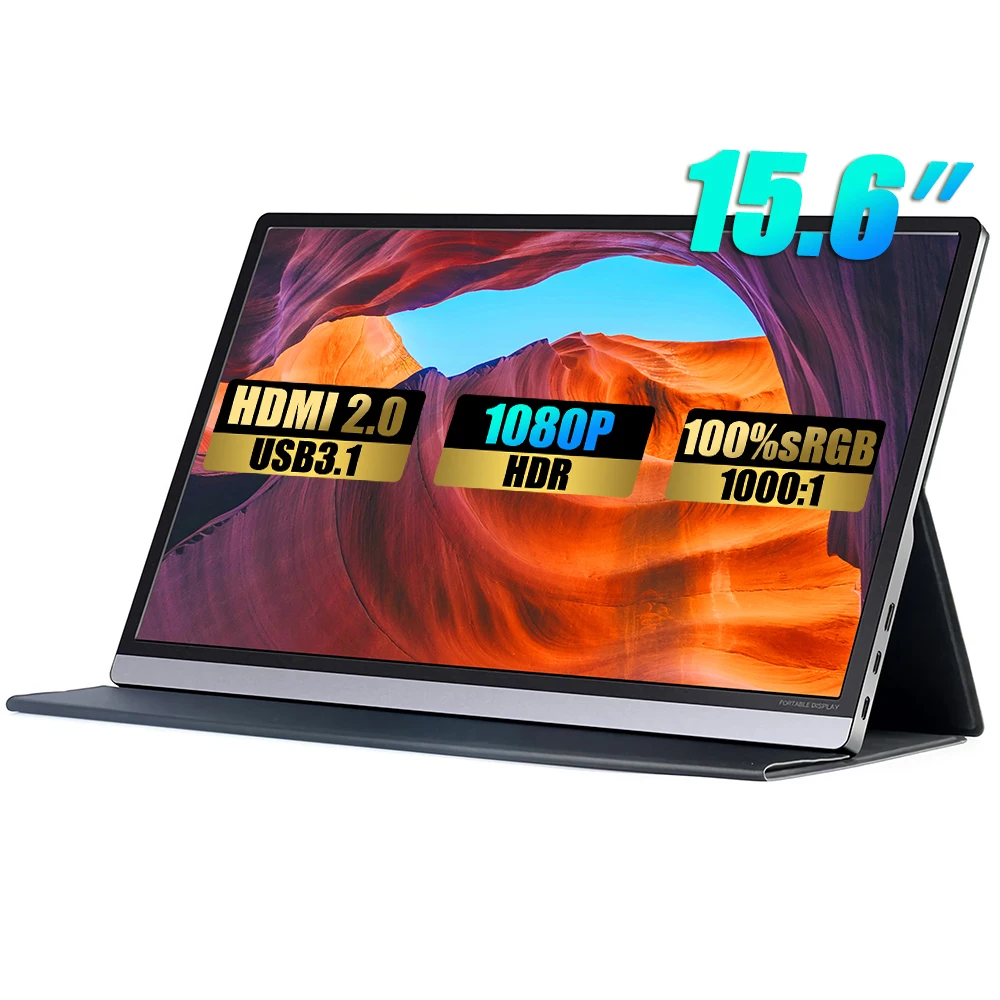 15.6 FHD 300 Nits ޴    PC Ʈ ġ PS5/4 IPS 100% sRGB HDR LCD  HDMI USB-C ÷