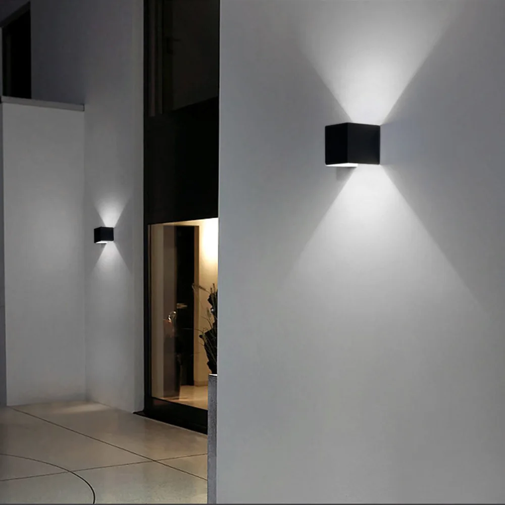 Lâmpada de Parede ao ar Iluminação para Cima e para Baixo Decoração da Escada Lâmpadas de Parede Luz da Parede Arandela Livre Interior Jardim Luzes Luminárias Alumínio 6w Led 18 Weddings & Events