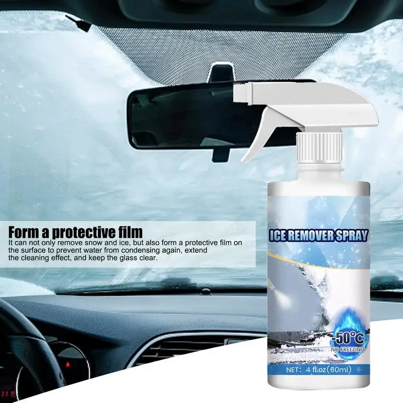Snow Defroster Spray Car Multifunction Practical Save Time Very Effective Does Not Damage Vehicle Surface Damage Defrost Liquid