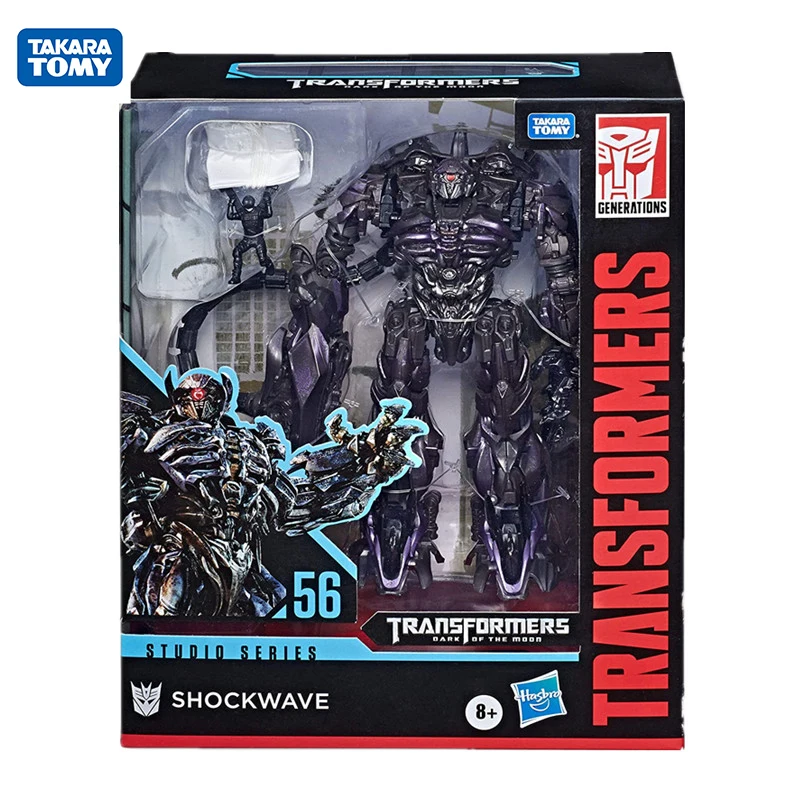 Takara Tomy Transformers Toys Studio Series 56 Leader Class Dark of The Moon Shockwave Action Figure Volwassenen Collectie Model | Игрушки и
