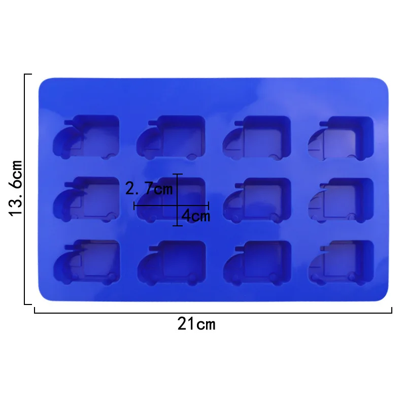 Auto Silikon form Sport Auto Rennen Motorrad Zug Schokoladen seife Herstellung liefert Buntstift Kerze Eiswürfel Tablett Kuchen Dekoration – Detail 6