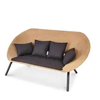 3-Piece Outdoor Rattan Furniture Set – Waterproof Single Chair, Loveseat Sofa & Coffee Table Combo - Image 3