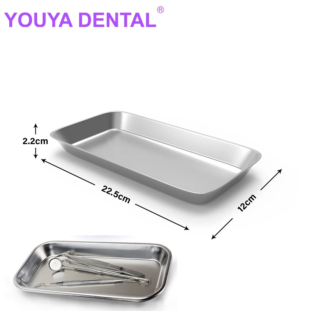 

Stainless Steel Storage Tray Dental Medical Tools Tray Nail Tattoo Dental Medical Device Supplies Tray Doctor Surgical Supplies