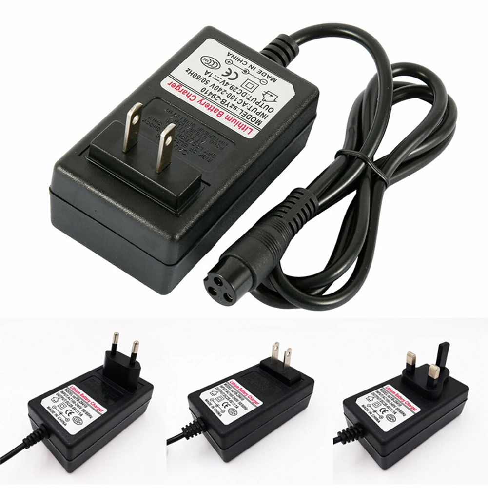 Adattatore Per Caricabatteria Al Litio 29.4V 1A Per Ruota Per Scooter Autobilanciante Ac100-240V 50/60Hz Eu 9Mm,Us 9Mm,Uk 9Mm,Eu12Mm,Us12Mm