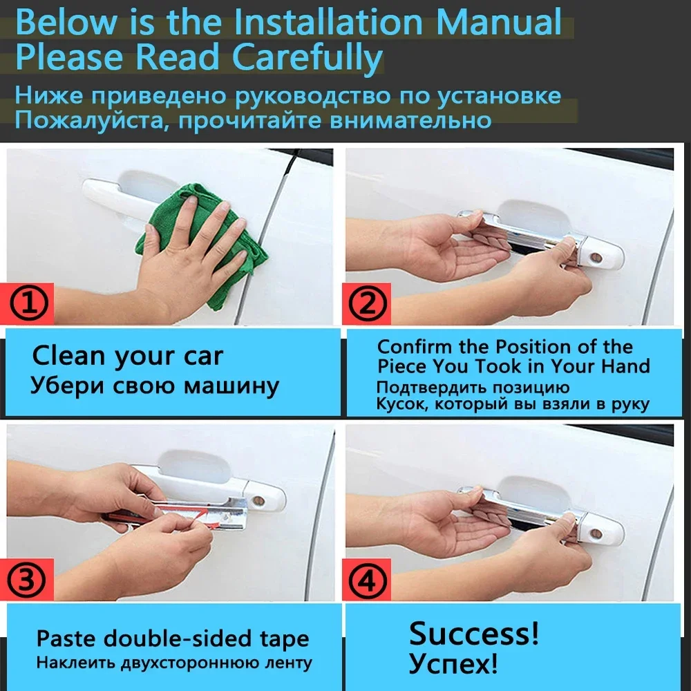 렉서스 LS 430 셀시어 XF30 2001  2006 2004 자동차 문짝 핸들 커버, 외부 스크래치 보호 장식, 고급 자동차 액세서리