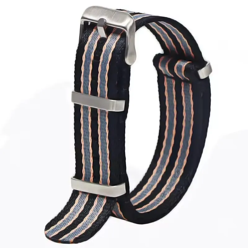 Comfortable Nylon Military-Style Washable Watch Band for Men