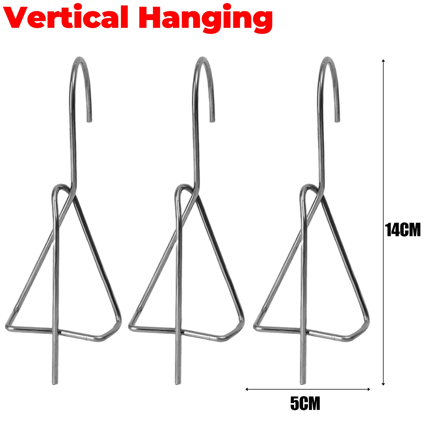 Outdoor Garden Wall-Mounted Stainless Steel Plant Hanger Clips