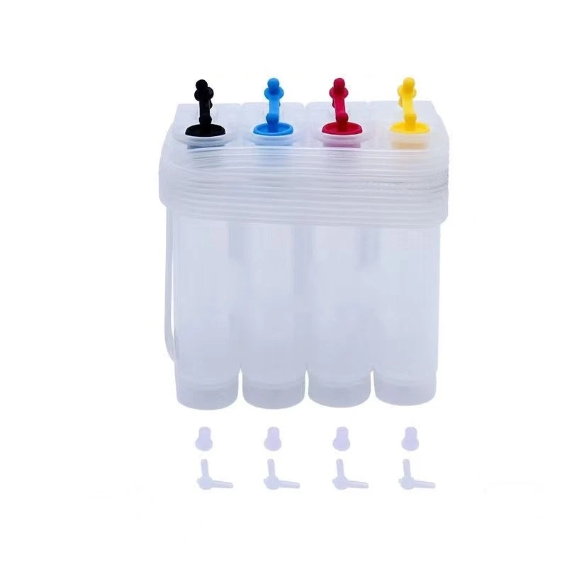 Continuous Ink Supply System (CISS) Kit - Empty Refillable Cartridges For High-Volume Printing