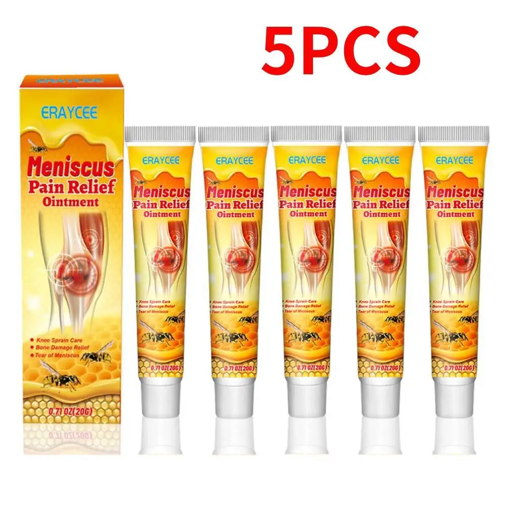 Pain Ointment Gel 5Pcs Bee Pain Relief for Arthritis Joint Knee Neck Lumbar Sciatica