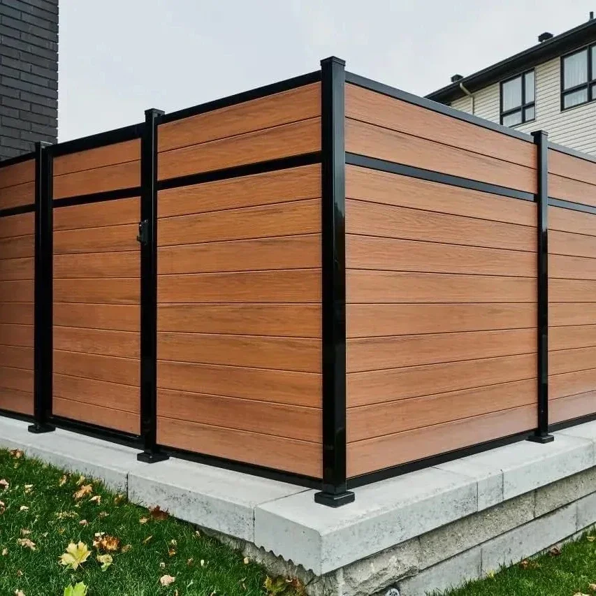 Diy Villa Modeling Wood-plastic Fence Board Terrace Fence Board Backyard Fence 3