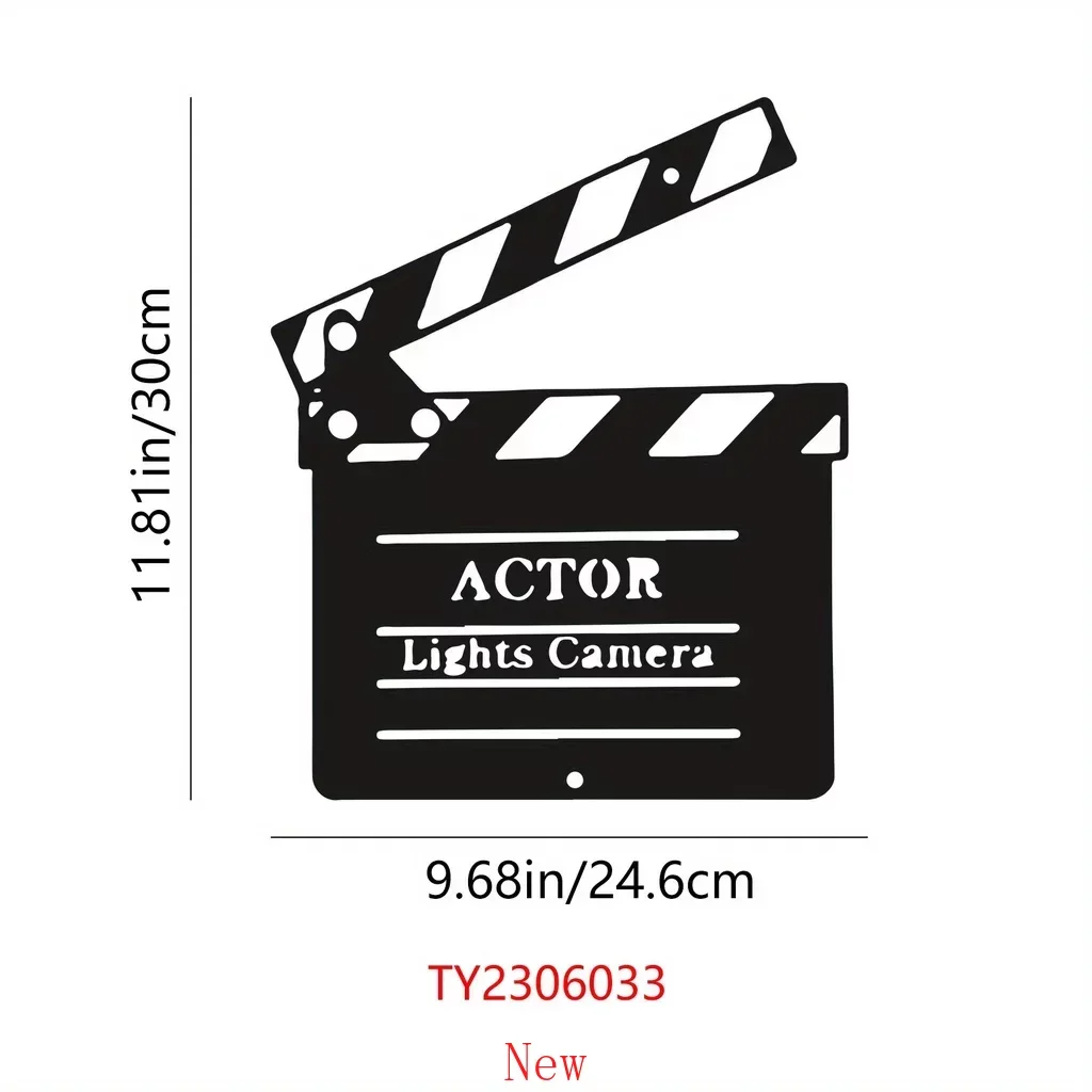 

Promotion Movie Theater Home Decor Movie Theater Room Decor Cinema Wall Art Metal Movie Reel Sign Cinema Film Wall Decoration