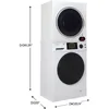 Basic Stackable 13 lbs Washer + Vented Sensor Dryer 3.5cf 110V, Automatic, Compact Washing Machine, 120 Volts 2