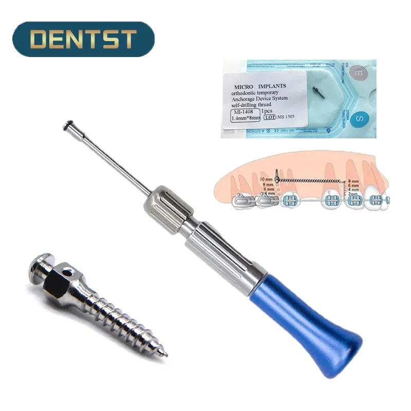 

1PC Orthodontic Screw Titanium Alloy Matching Tool Micro Screw Driver for Implants Self Drilling Tool Mini Screw odontologia
